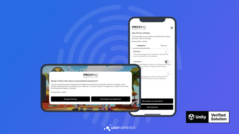 Unity games compliance with Usercentrics Unity SDK